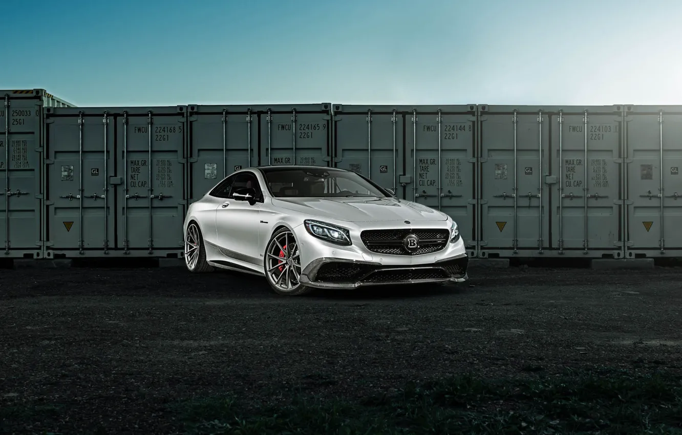 Photo wallpaper Mercedes, Coupe, S63, HRE, in, P204, Satin Cha