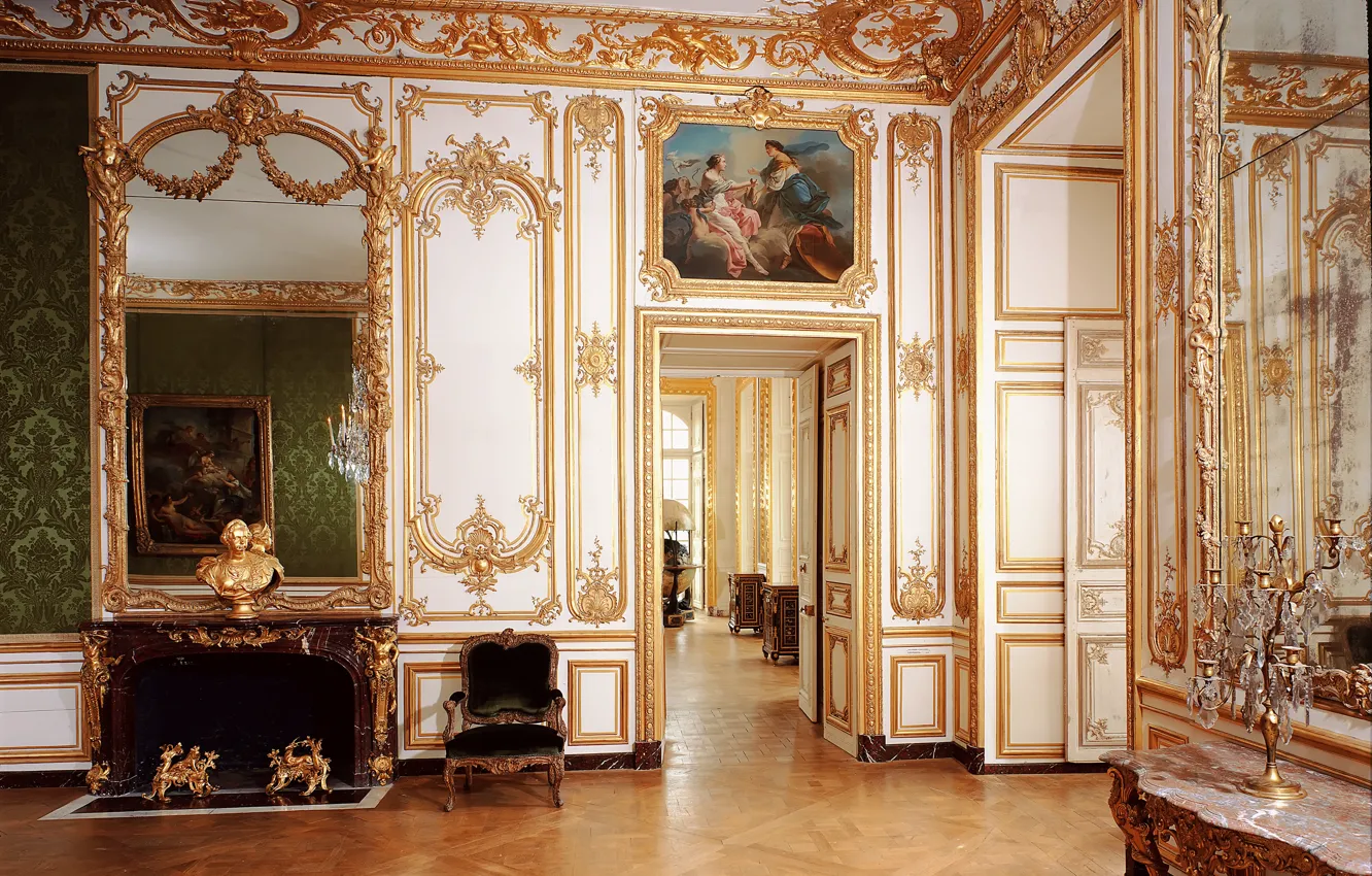 Photo wallpaper France, interior, mirror, luxury, Palace, Versailles