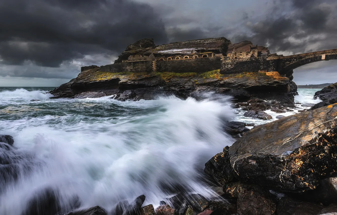 Photo wallpaper fort, Bretagne, fortification, Capuchin