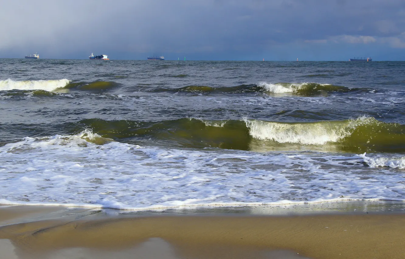 Photo wallpaper beach, sea, ocean