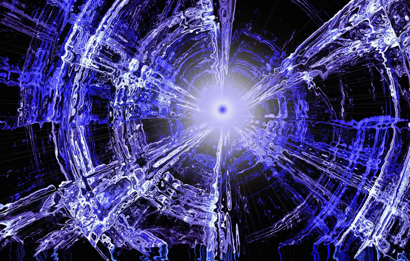 Photo wallpaper rays, light, pattern, ring