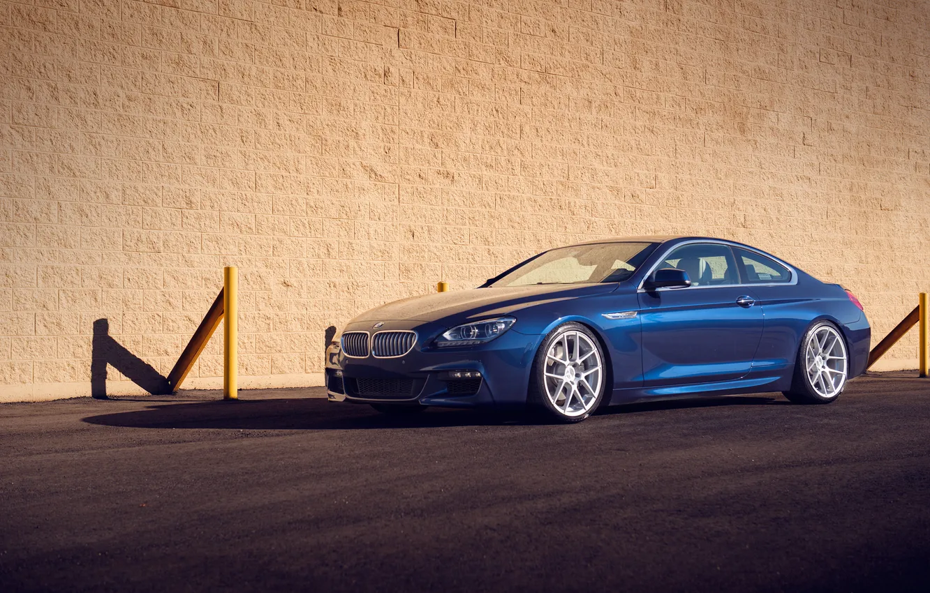 Photo wallpaper BMW, blue, tuning, 650i, F13