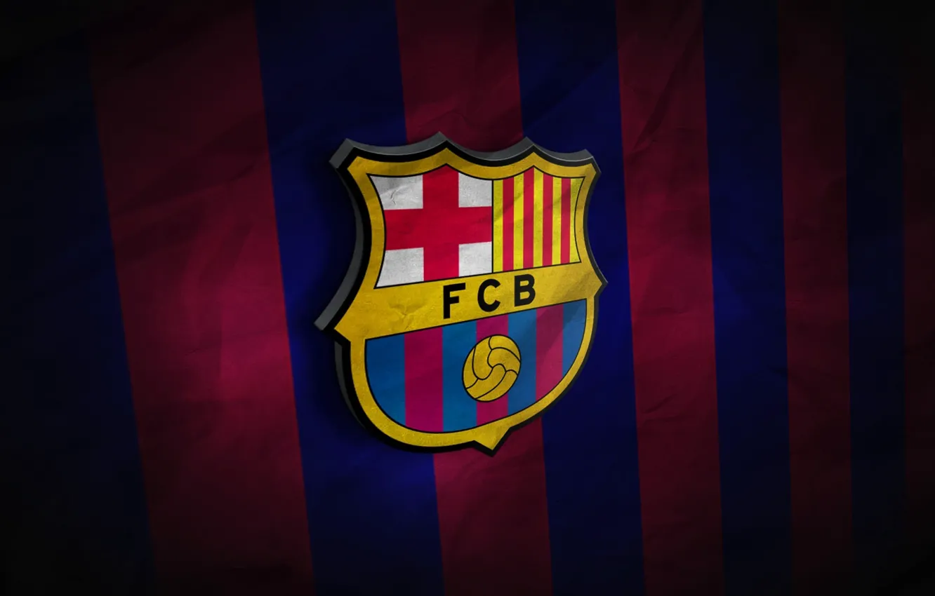 Photo wallpaper wallpaper, sport, football, FC Barcelona, Catalonia, Primera Division, 3D logo
