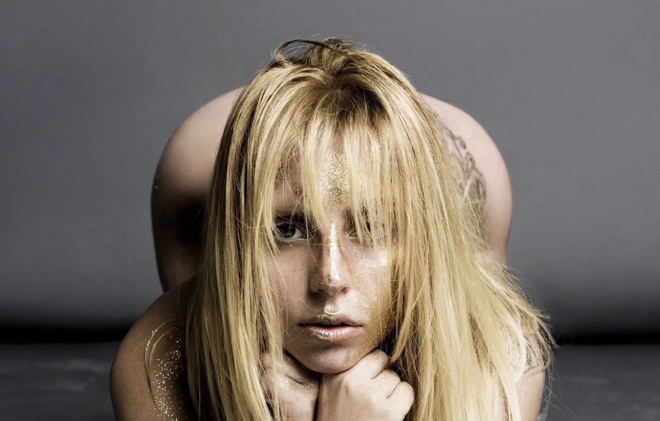 Photo wallpaper sequins, singer, Lady Gaga