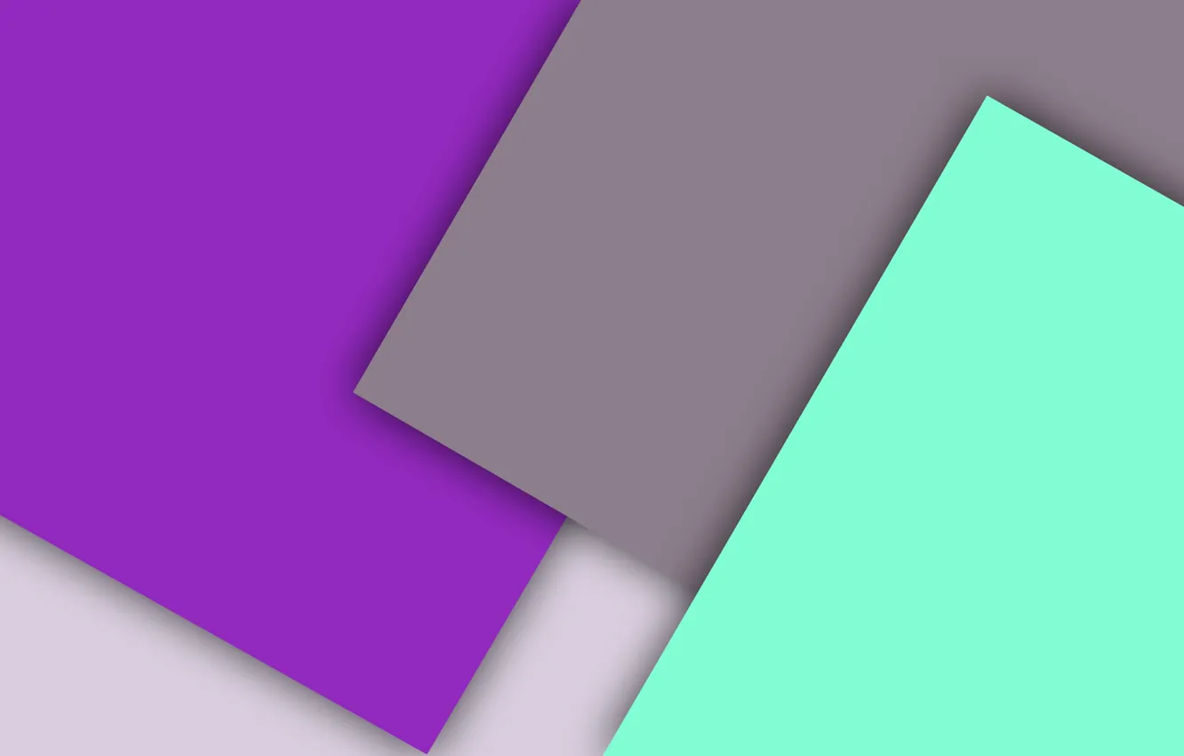 Photo wallpaper white, grey, lilac, geometry, green, material
