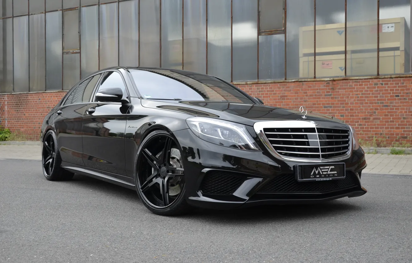 Photo wallpaper black, Mercedes-Benz, Mercedes, AMG, Black, MEC Design, S-Class, W222