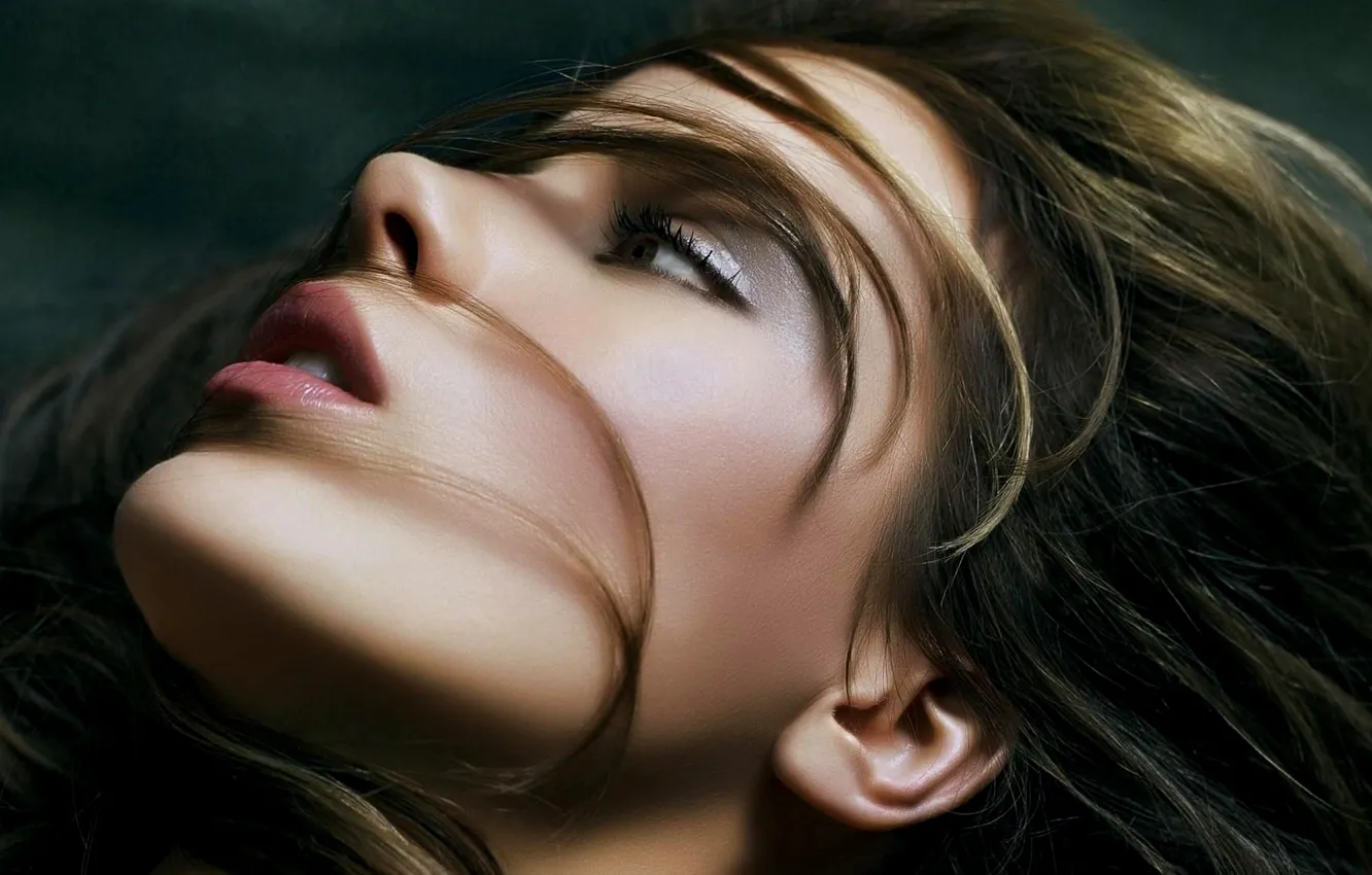 Photo wallpaper face, model, hair