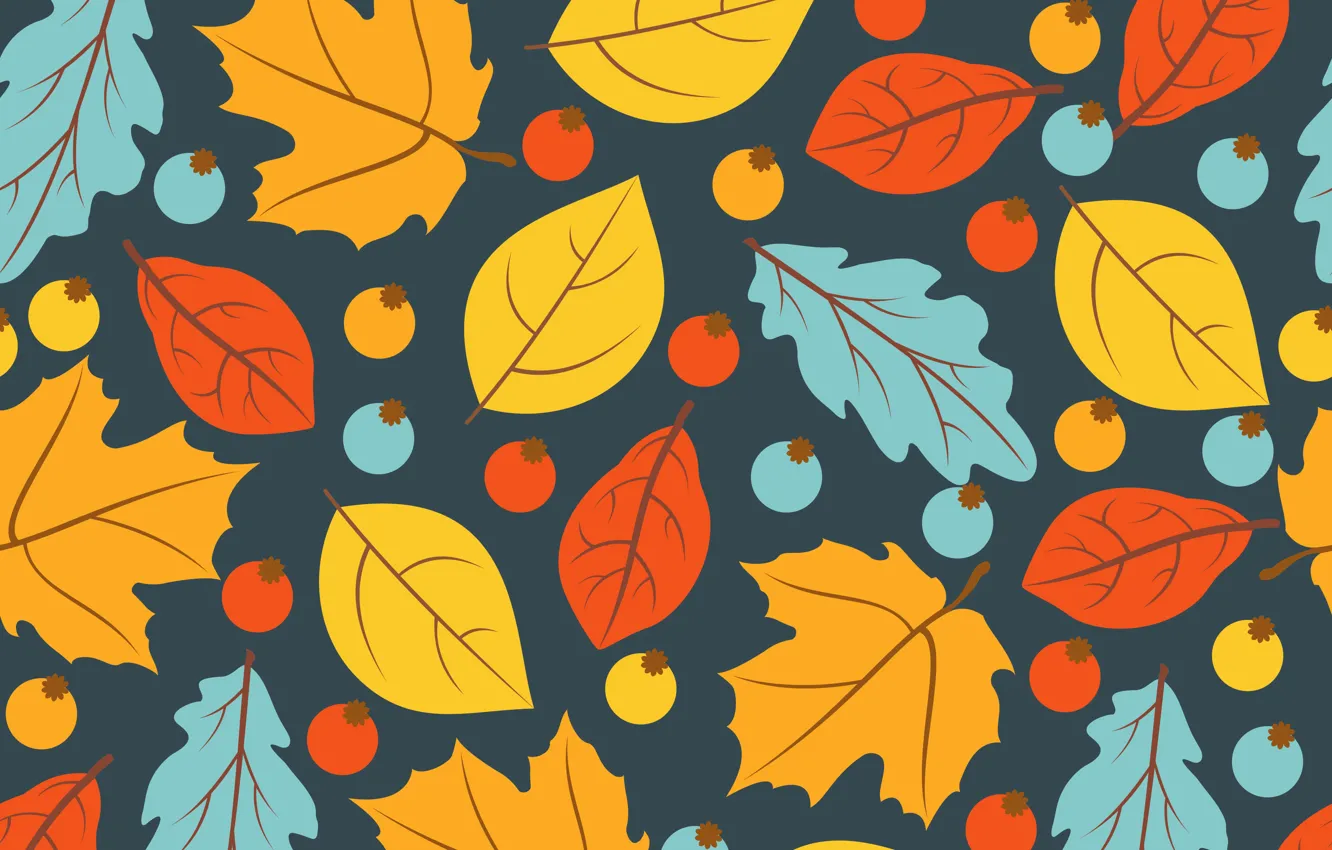 Photo wallpaper autumn, leaves, background, colorful, background, autumn, pattern, leaves
