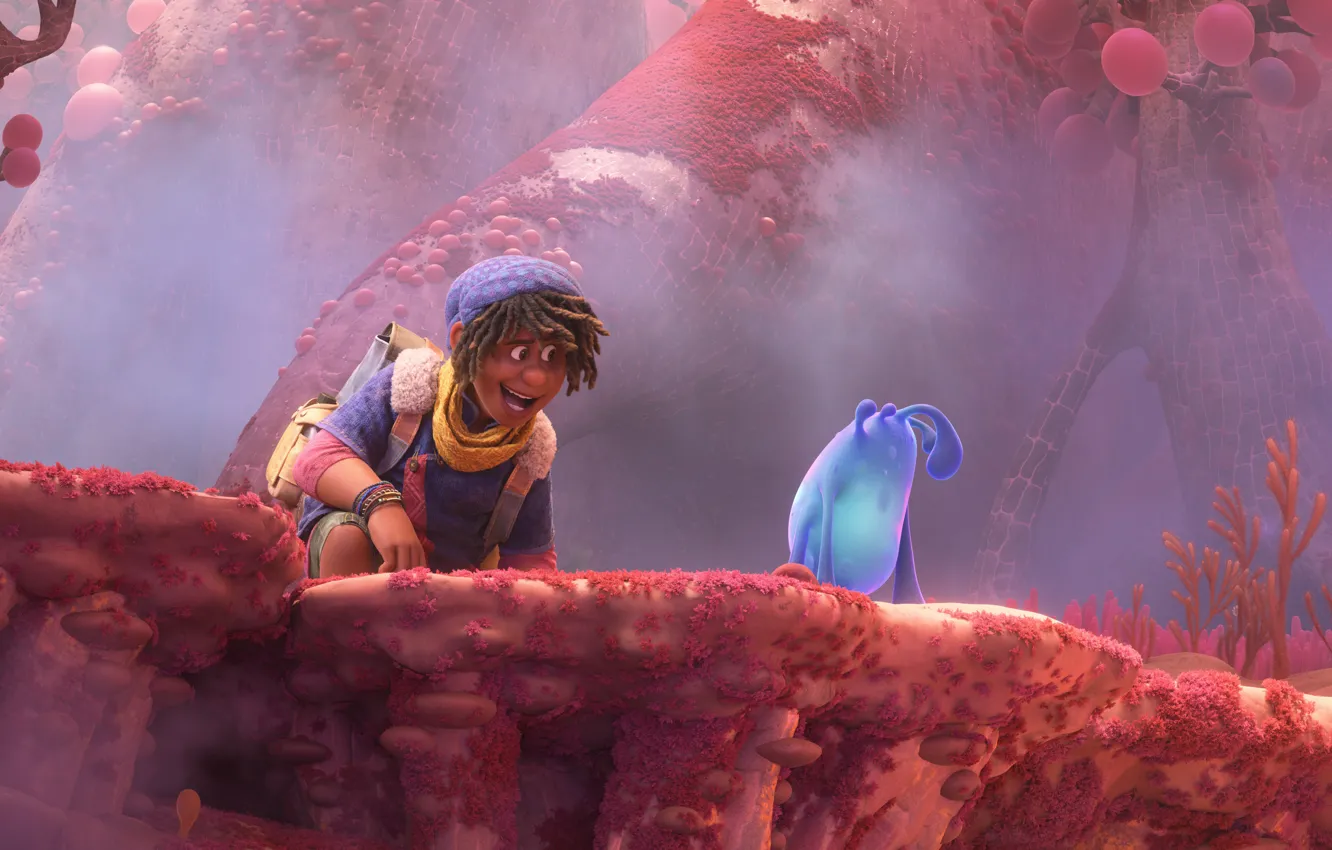 Photo wallpaper cartoon, boy, Strange world, fantasy world, Walt Disney Pictures, 2022, Computer-animated science-fiction action, Adventure film