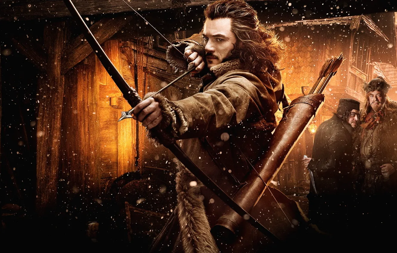 Photo wallpaper bow, arrows, bow, The hobbit, The Hobbit, arrow, Luke Evans, Luke Evans