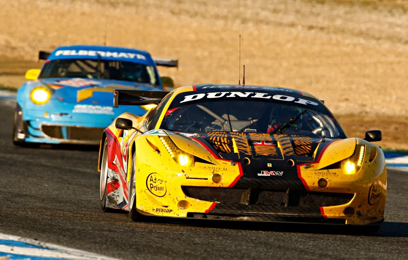 Photo wallpaper 911, Porsche, Ferrari, Ferrari, Porsche, 458, the front, Italia