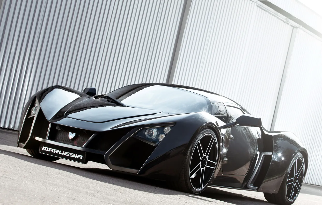 Photo wallpaper supercar, Russia, black, Marusya, MaRussia