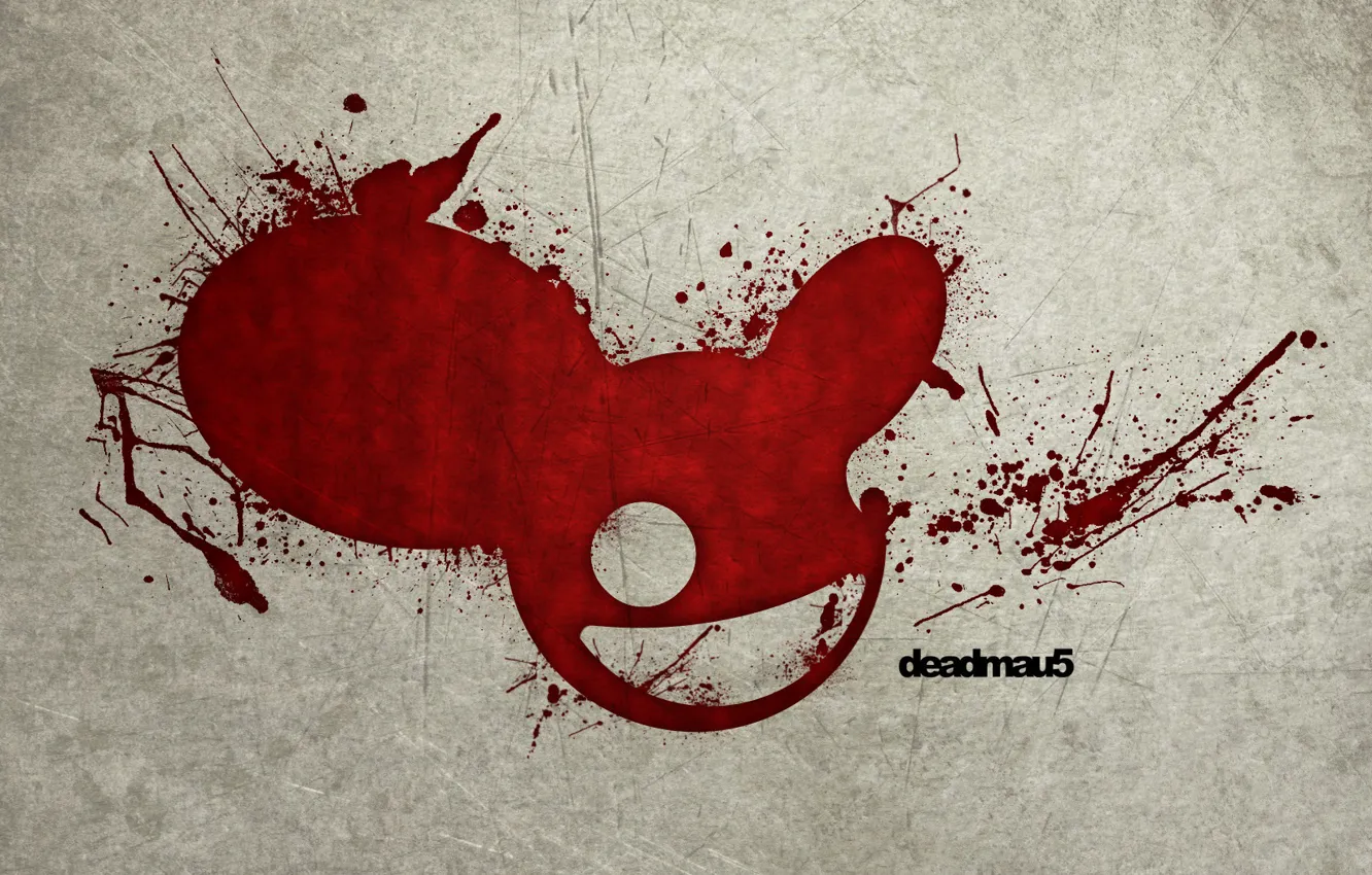 Photo wallpaper blood, mouse, spot, DJ, DJ Deadmau5, deadmaus, Deadmau5