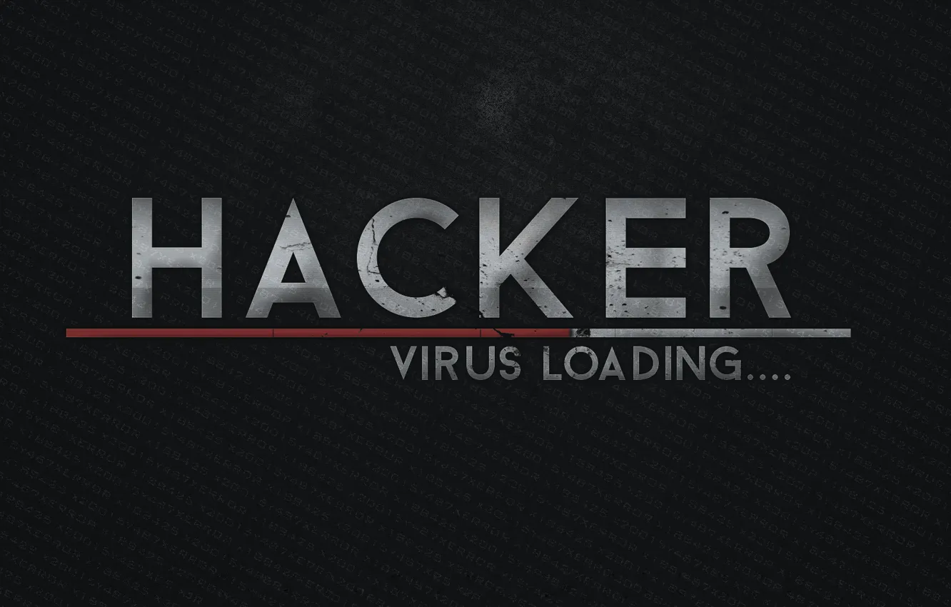 Photo wallpaper Loading, Hackers, 1337, PCbots, Virus