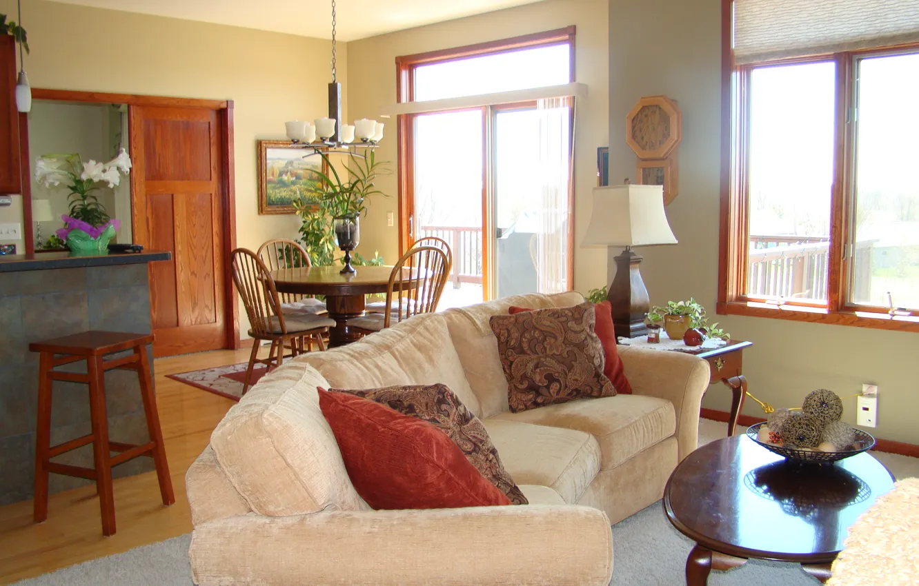 Photo wallpaper design, style, room, interior, living room, living space