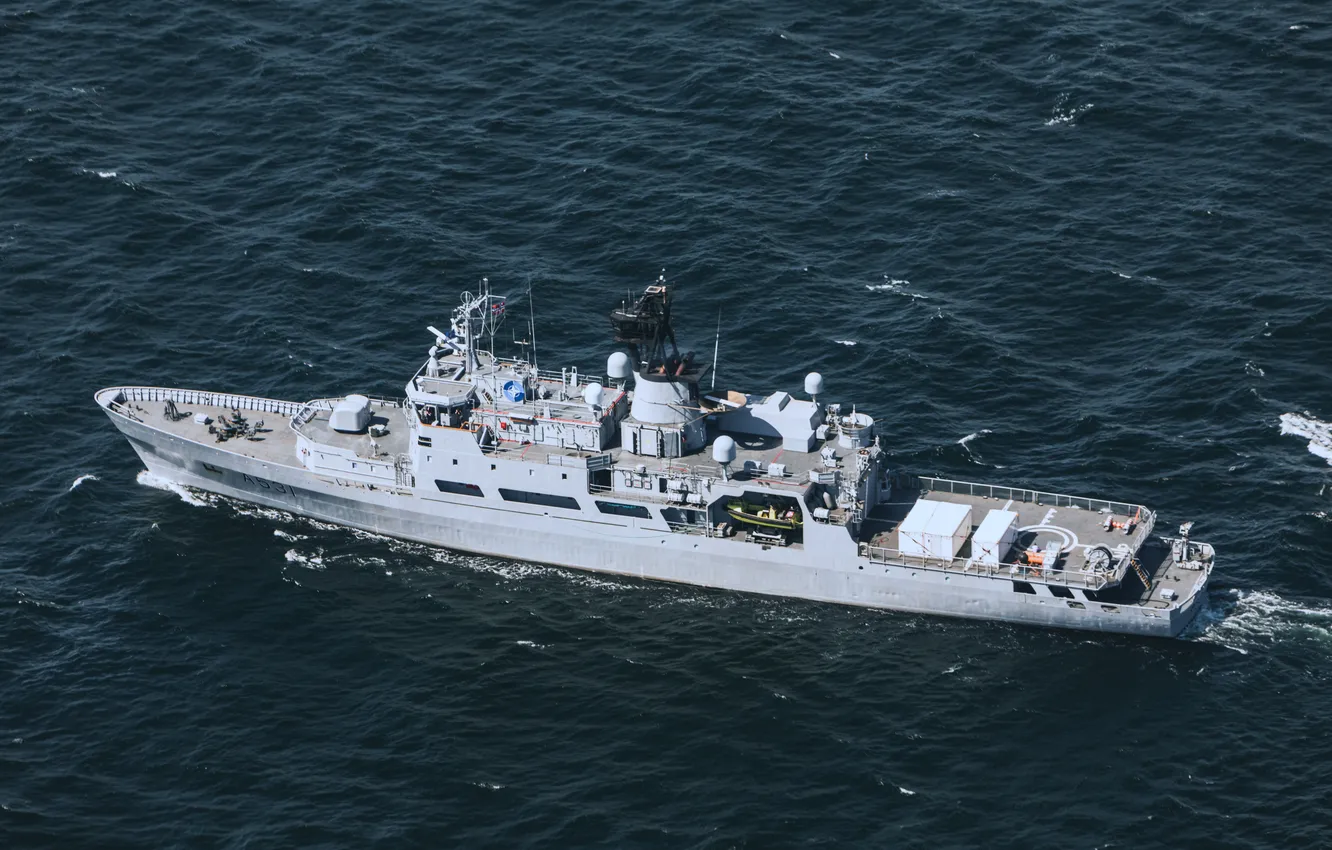 Photo wallpaper KNM Nordkapp, A531, patrol ship, Norway