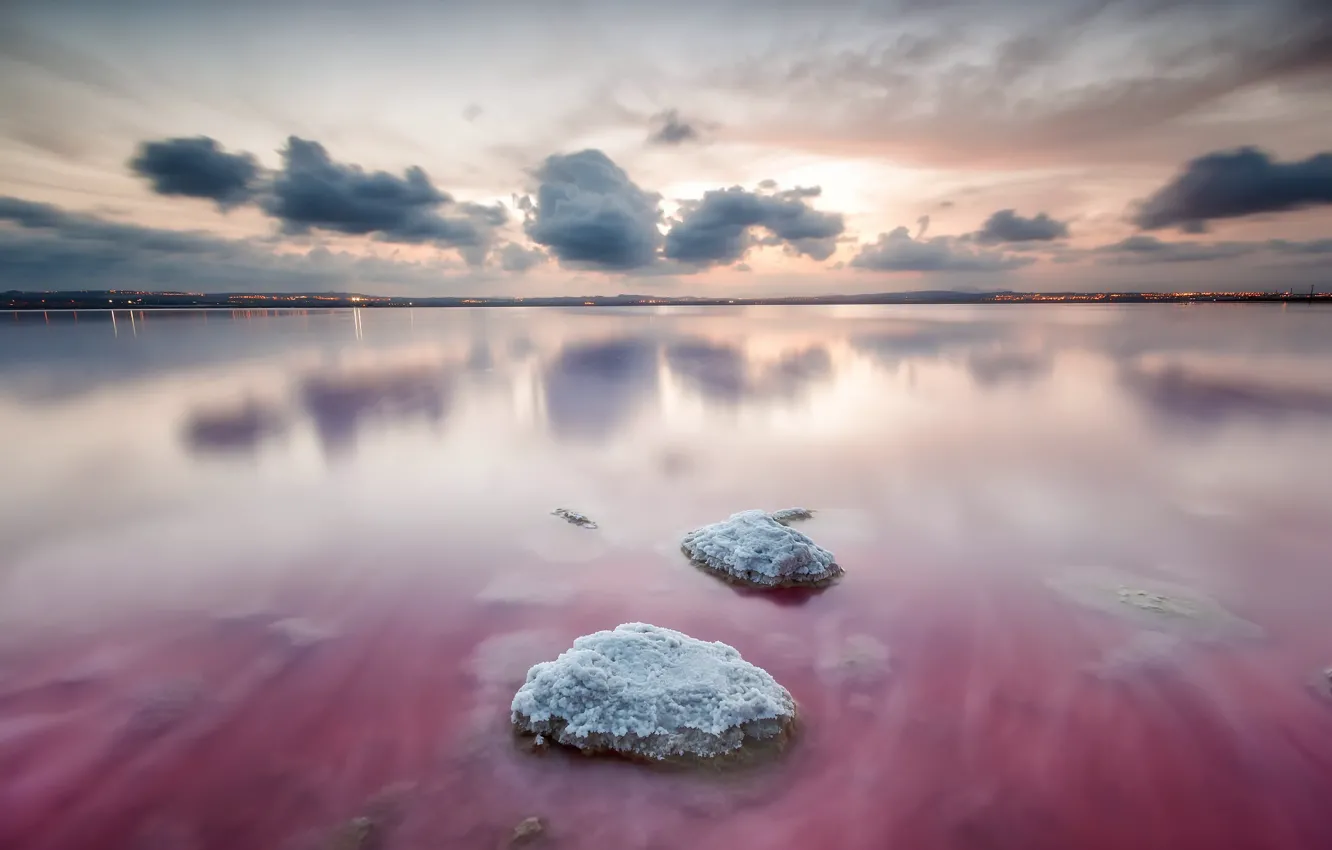 Photo wallpaper Spain, Valencia, Salinas, The Colony