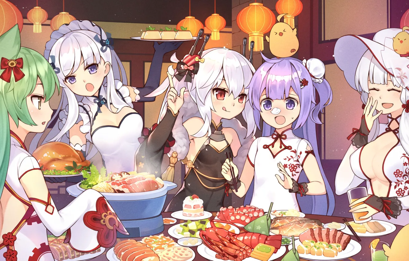 Photo wallpaper tsubasa tsubasa, akashi, azur lane, hms unicorn, illustrious, hmas vampire, belfast