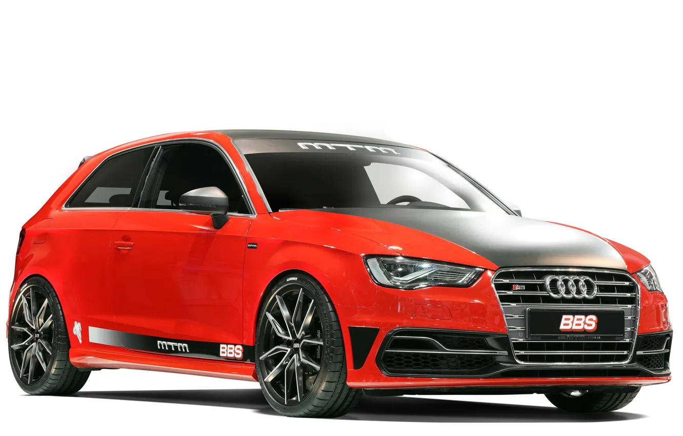 Photo wallpaper Audi, Audi, white background, MTM