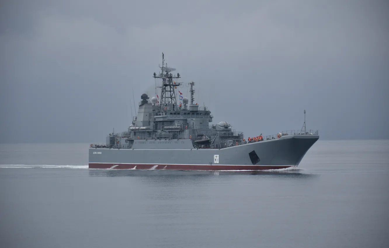 Photo wallpaper Navy, The black sea, landing ship, BDK, Caesar Kunikov