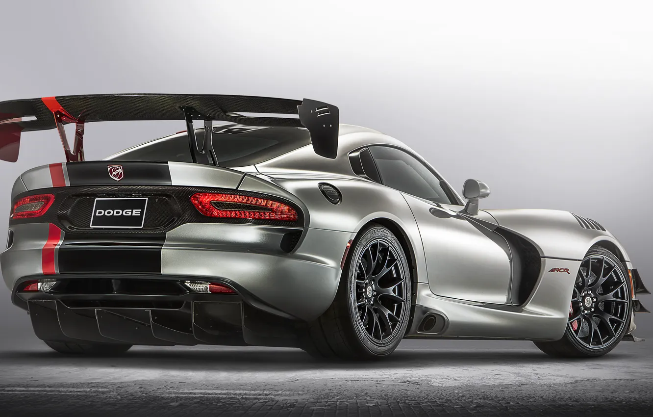 Photo wallpaper grey, Wallpaper, ass, Dodge, Viper, gray, SRT, ACR