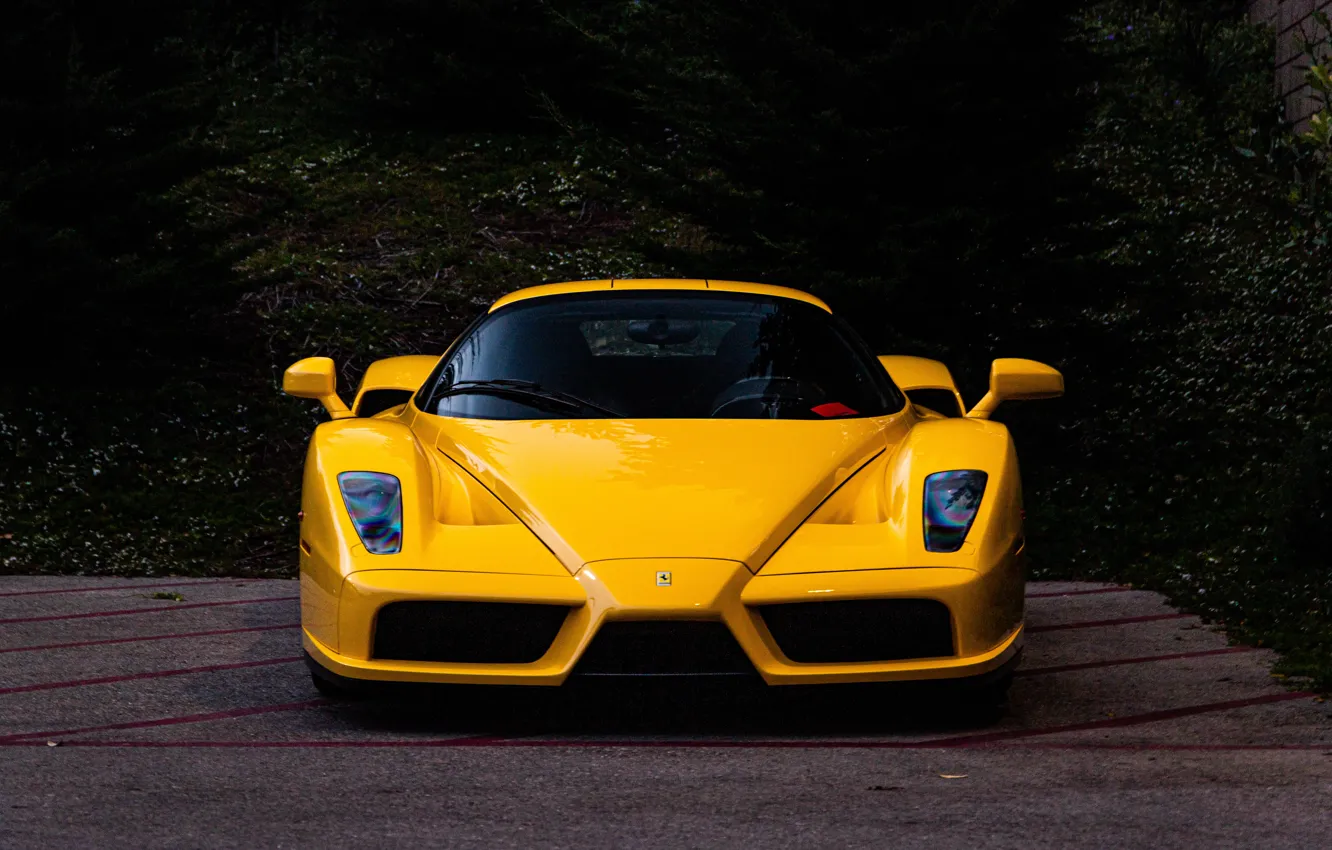 Photo wallpaper Ferrari, Enzo, Yellow