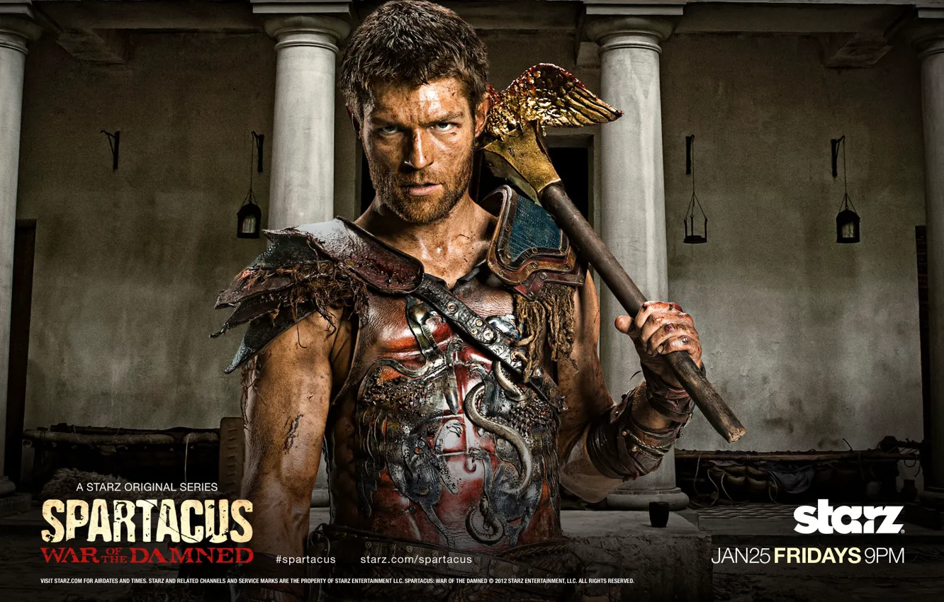 Photo wallpaper Spartacus, Spartacus, War of the damned
