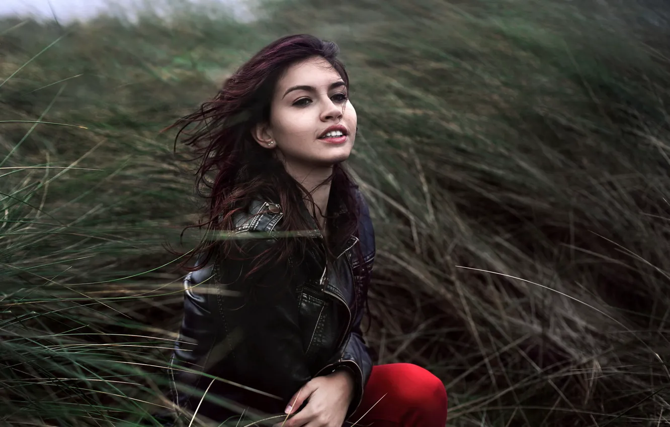 Photo wallpaper girl, nature, portrait