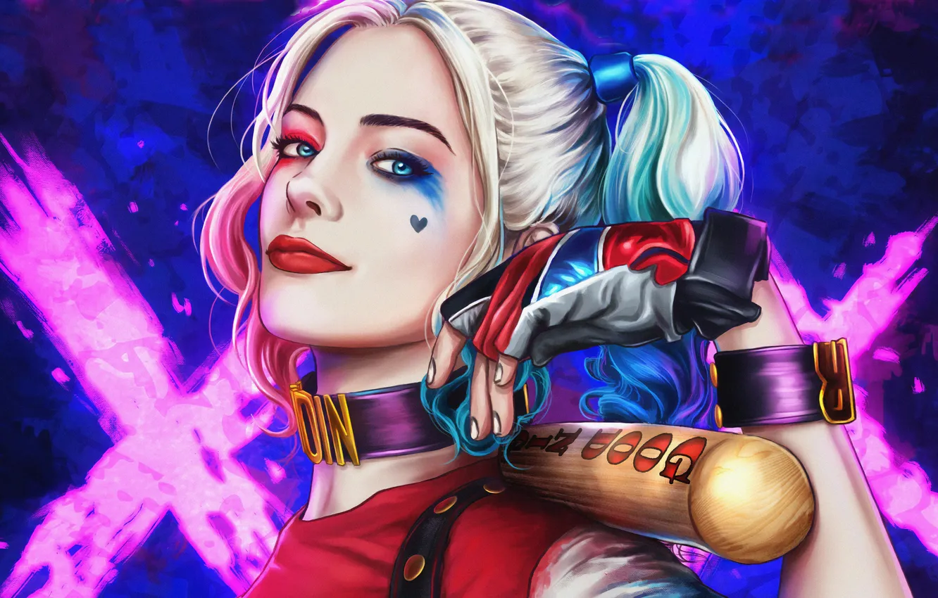 Photo wallpaper Harley, art, Quinn
