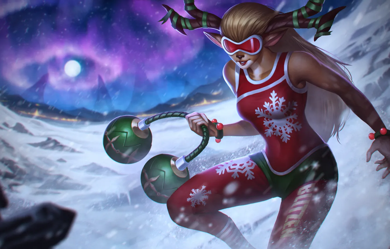 Photo wallpaper deer, hon, art, Heroes of Newerth, Flash, Flashes Of Lightning