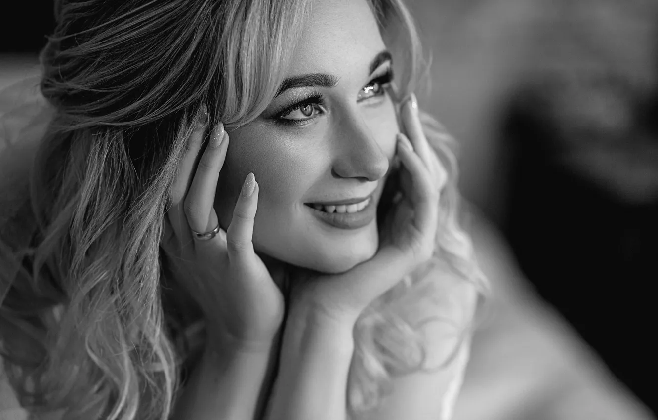 Photo wallpaper smile, blonde, Vladimir Vasiliev