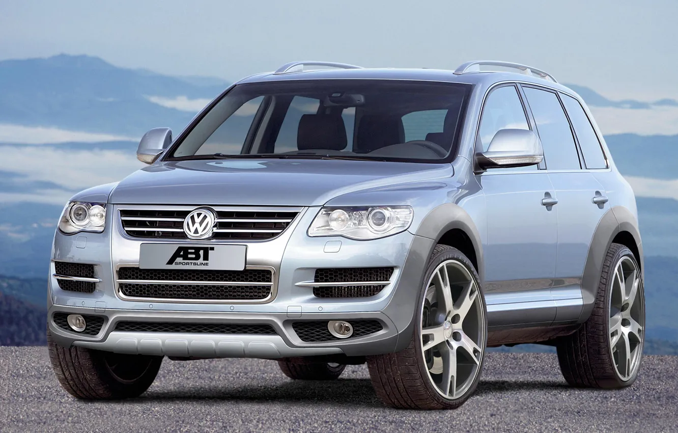 Photo wallpaper mountains, Volkswagen, Touareg VS10 ABBOT