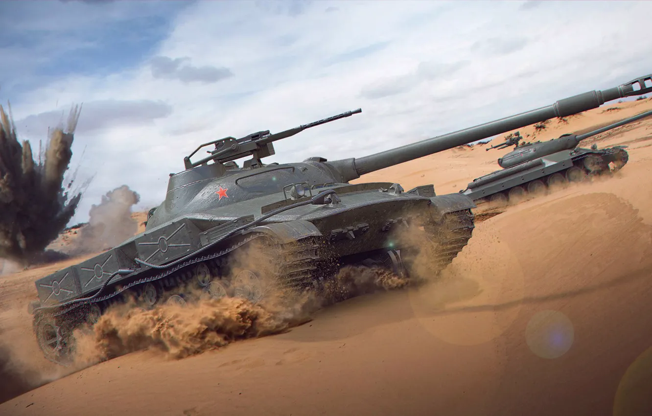 Photo wallpaper tank, art, WoT, tank, World of Tanks, Object 907, wotart, anderarts