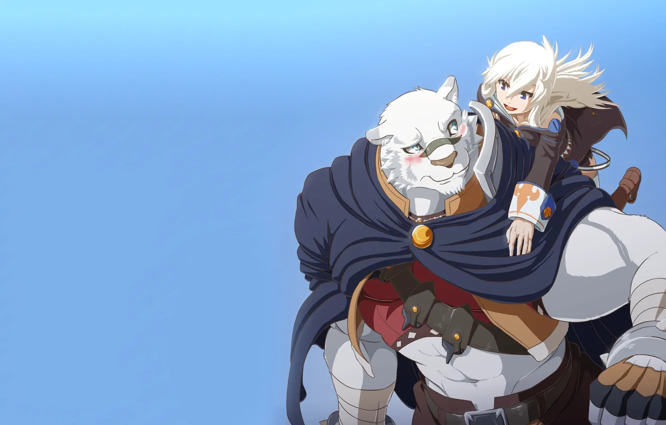 Photo wallpaper tiger, anime, strong, mercenary, novel, light novel, Albus, Zero Kara Hajimeru Mahou No Sho