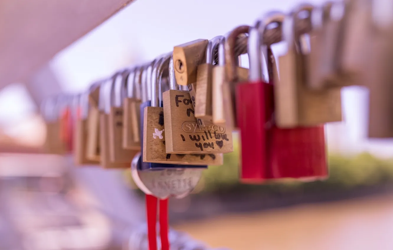 Photo wallpaper love, background, castle, mood, the inscription, Wallpaper, blur, wallpaper