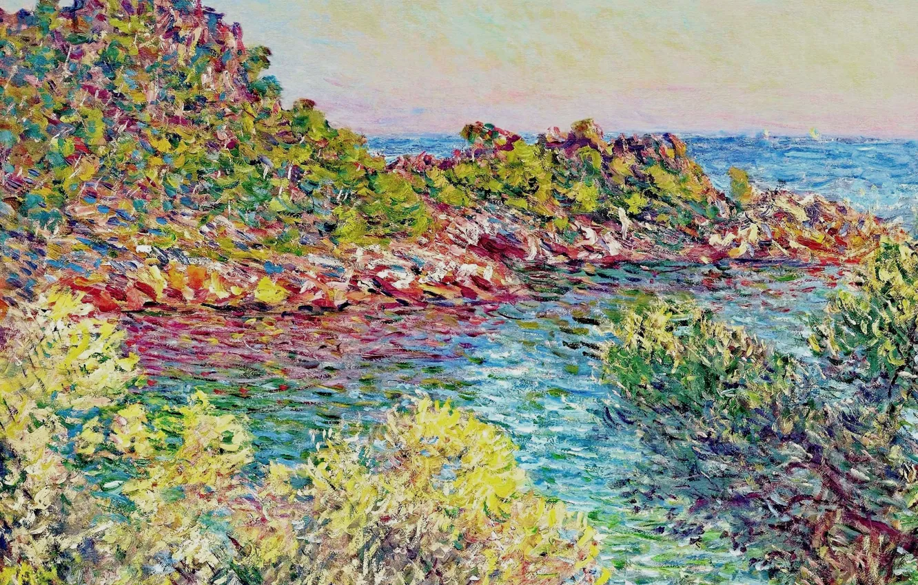 Photo wallpaper nature, picture, Claude Monet, Landscape near Monte Carlo