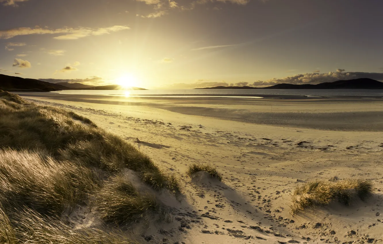 Photo wallpaper sand, beach, landscape, coast