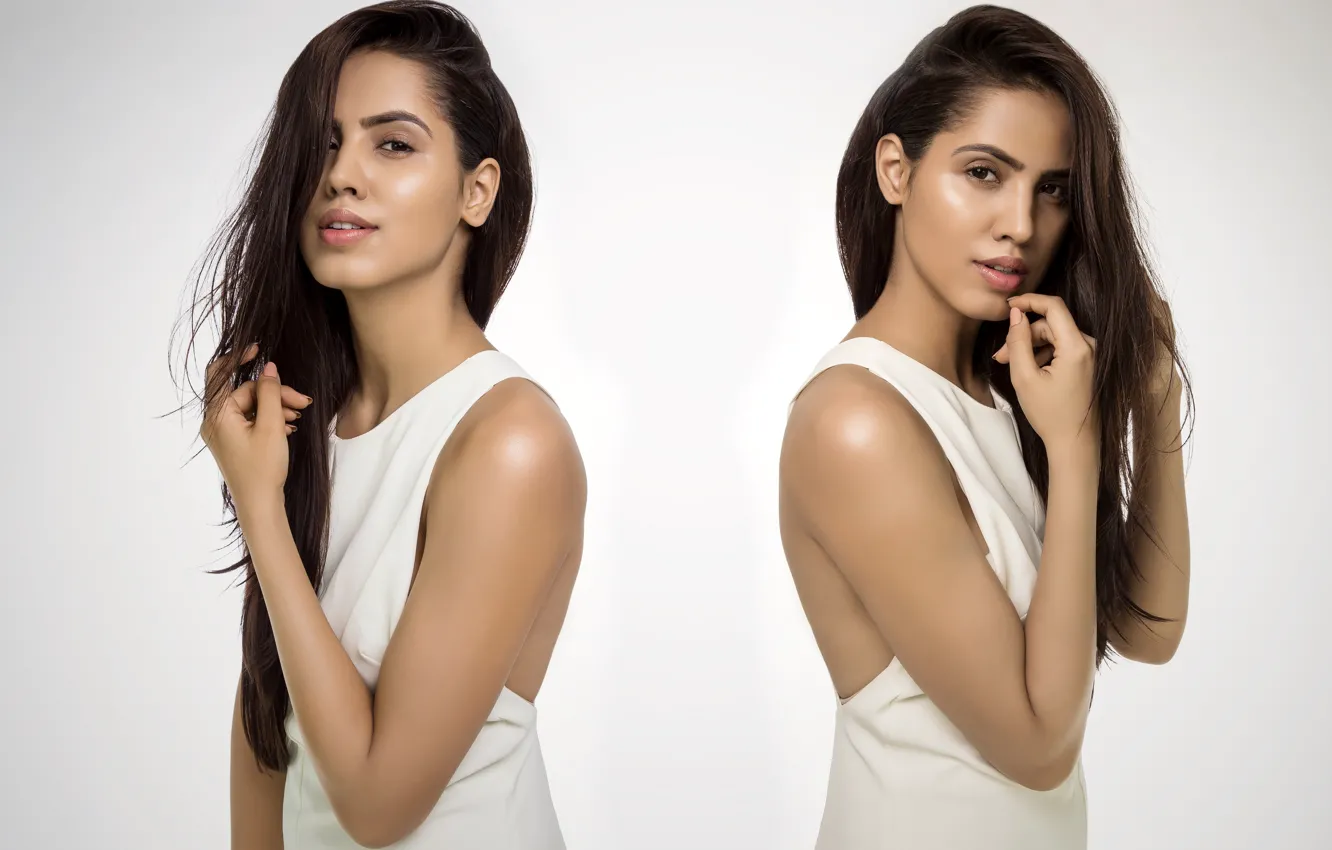 Photo wallpaper girl, hot, sexy, eyes, smile, beautiful, figure, model