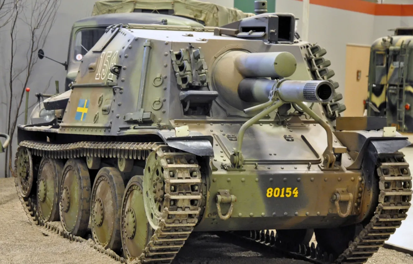 Photo wallpaper tank, vehicle, cannon