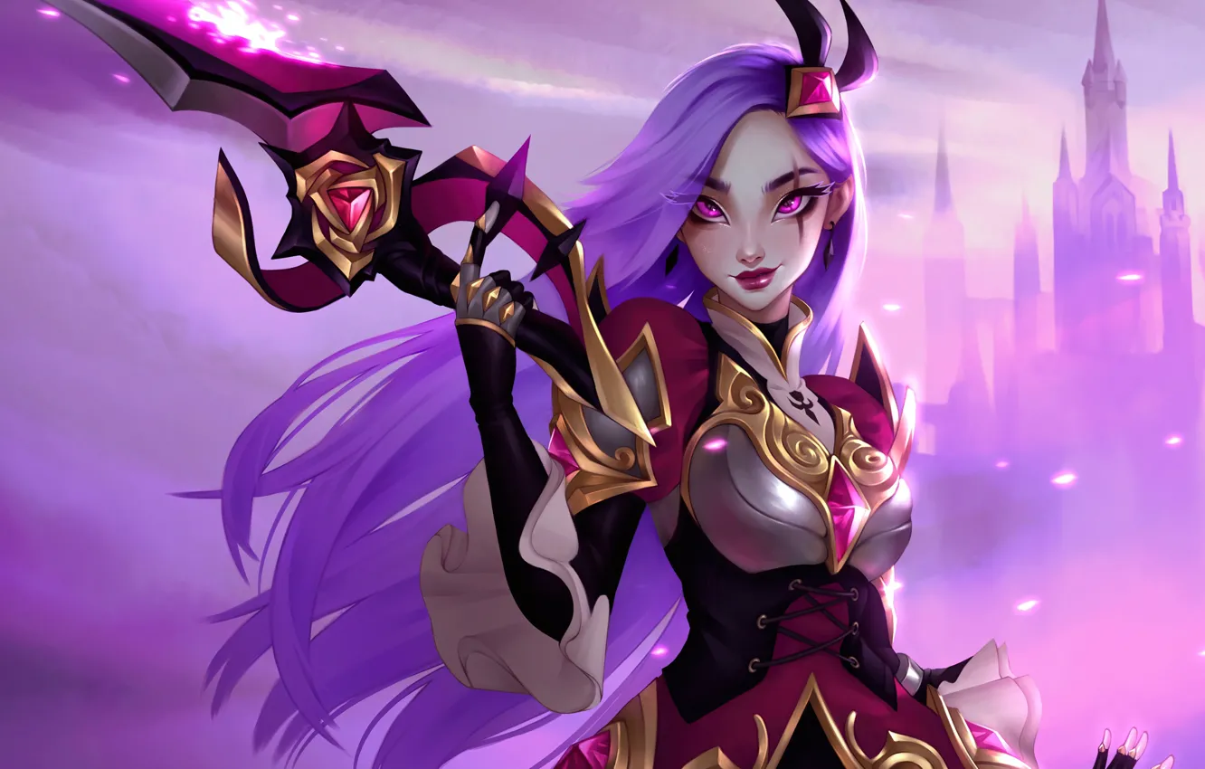 Photo wallpaper smile, weapons, castle, the game, armor, game, armor, weapon