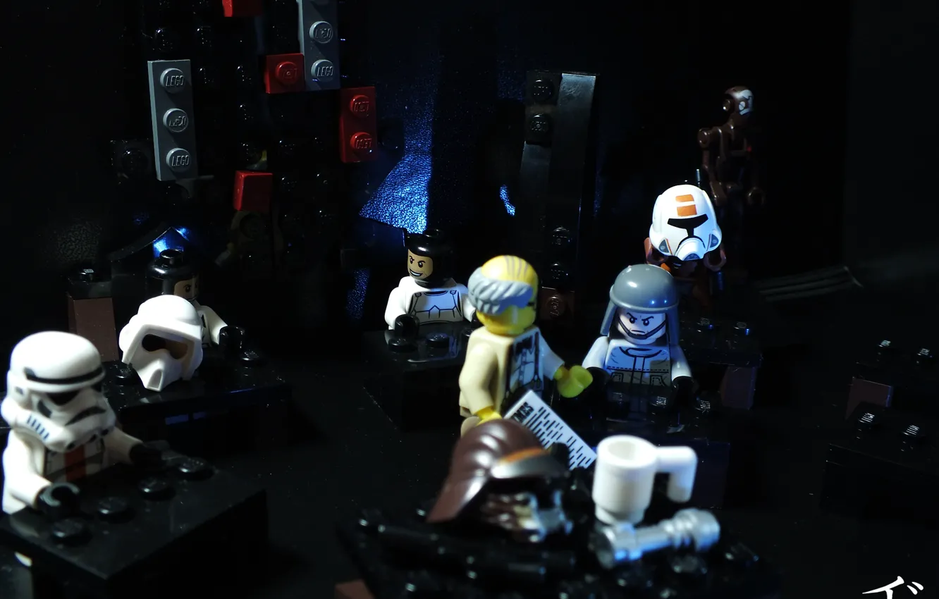 Photo wallpaper bar, Star Wars, Star wars, LEGO, Lego, the pub, institution