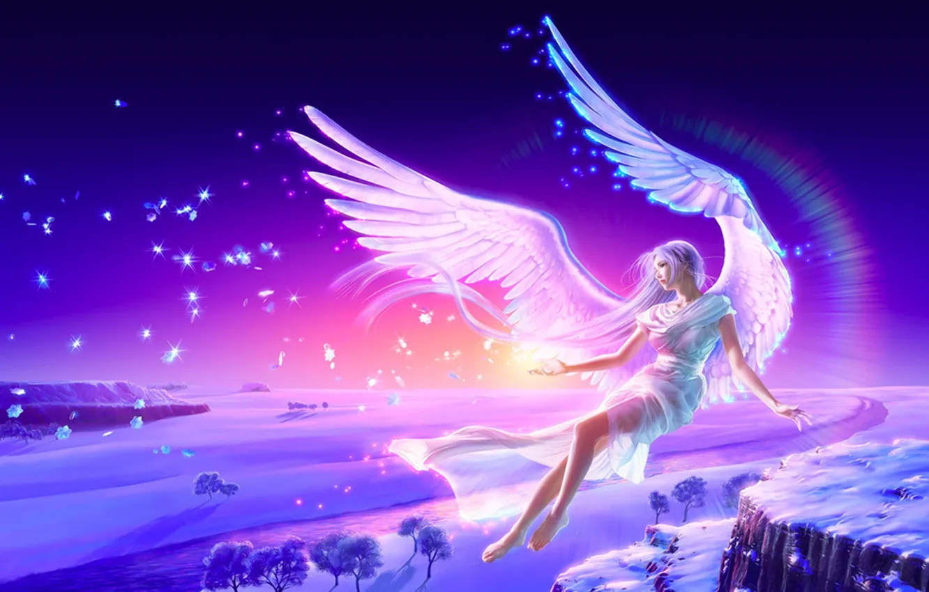 Photo wallpaper girl, fantasy, angel