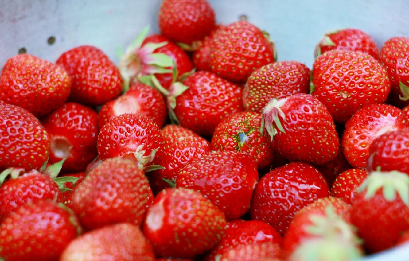 Photo wallpaper summer, red, Wallpaper, strawberry, bright, sweet, juicy, delicious