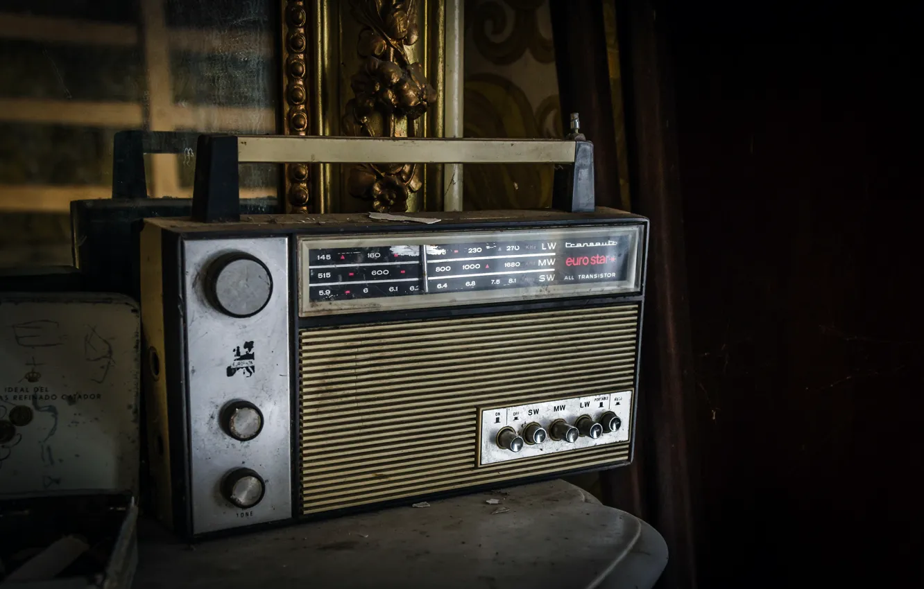 Photo wallpaper background, radio, receiver