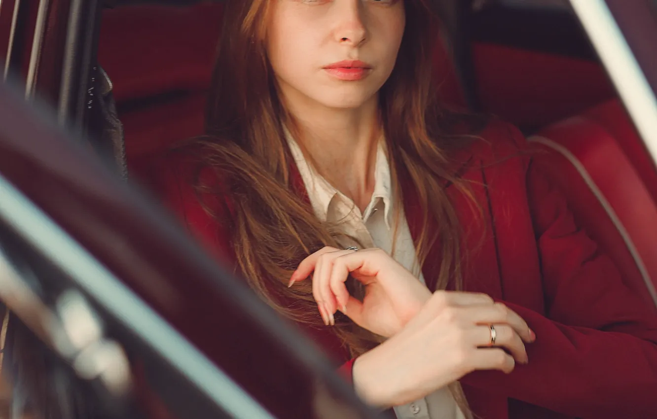 Photo wallpaper machine, salon, photoshoot, Alice Fedorova