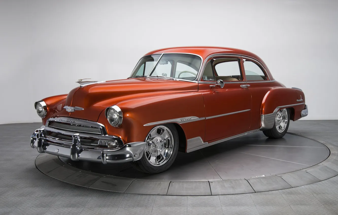 Photo wallpaper retro, coupe, Chevrolet, Deluxe, 1951, Styleline