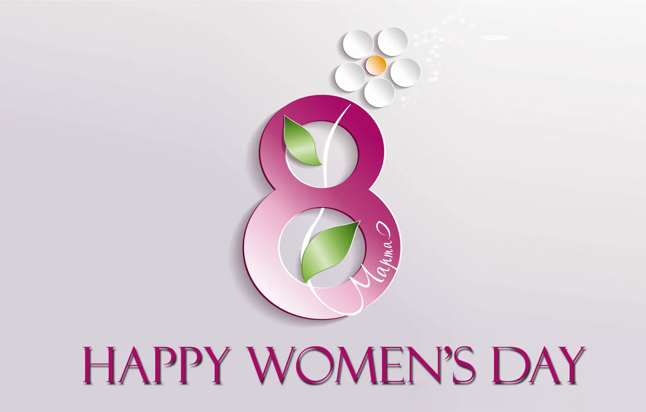 Photo wallpaper March 8, March, women's day, spring festival