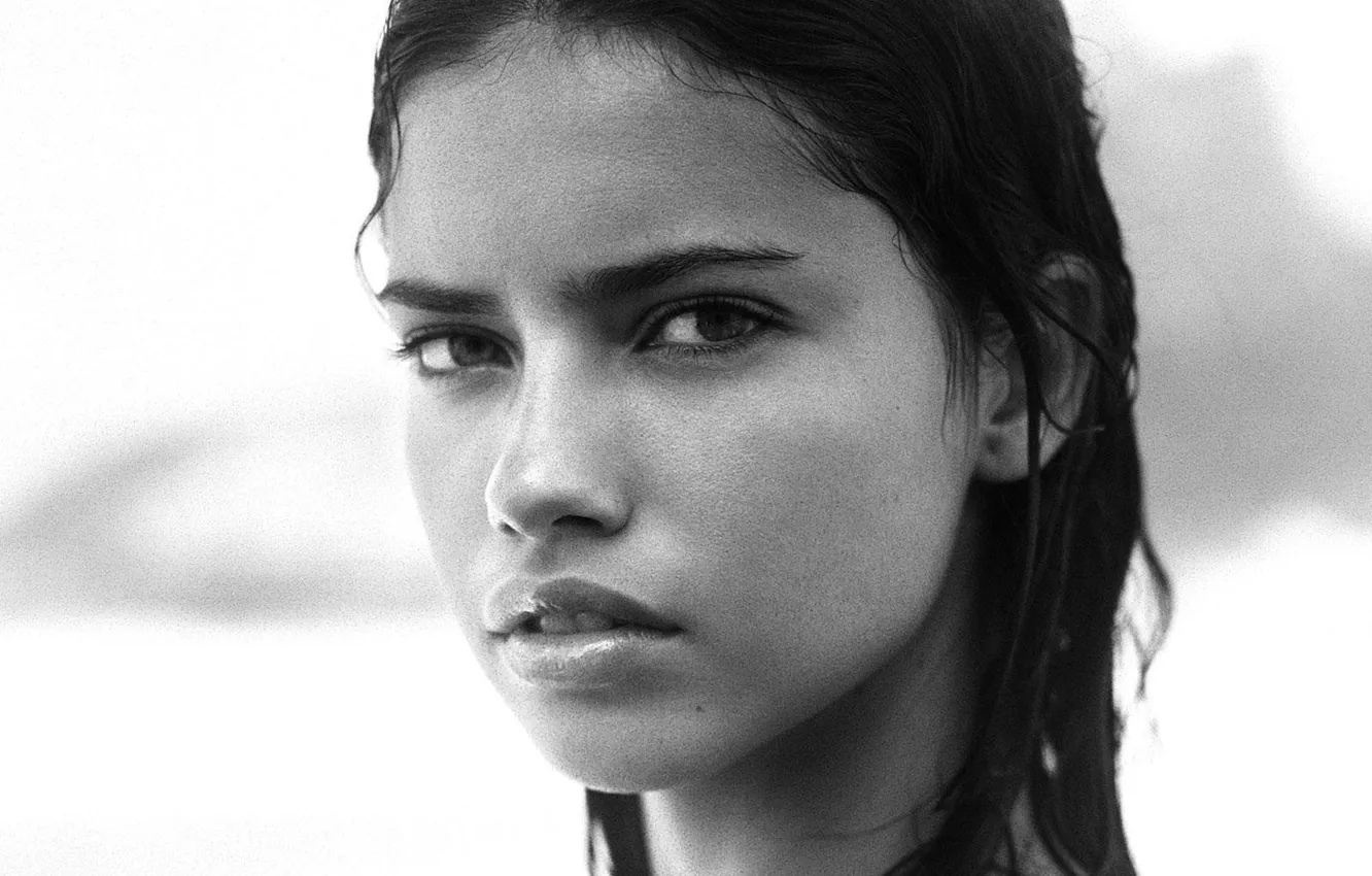 Photo wallpaper look, face, Model, Adriana Lima
