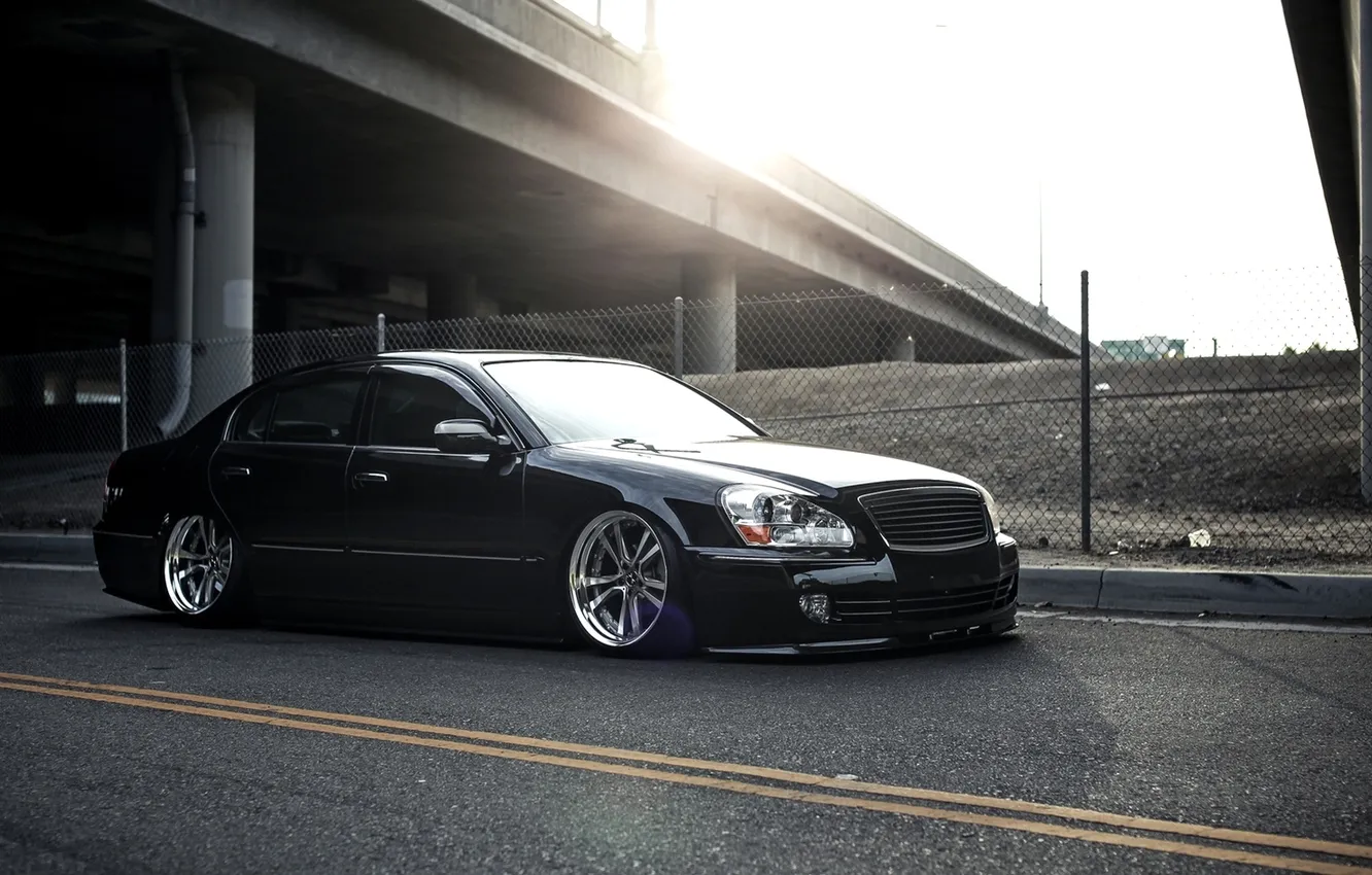 Photo wallpaper Black, Machine, Tuning, Infiniti, Car, Infiniti, Car, Black