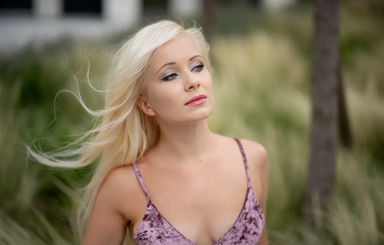 Photo wallpaper summer, girl, face, model, hair